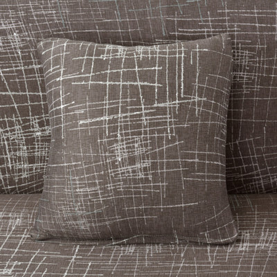 husă de pernă elastică elastică cu zăbrele pătrate imprimate pentru pernă 45X45cm