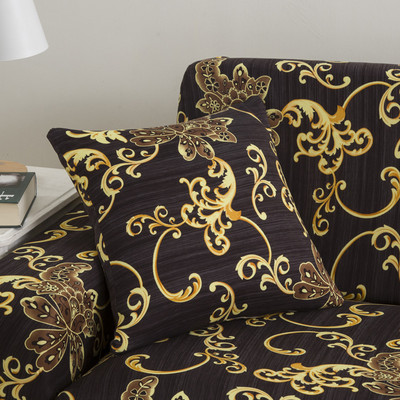 husă de pernă elastică elastică cu zăbrele pătrate imprimate pentru pernă 45X45cm