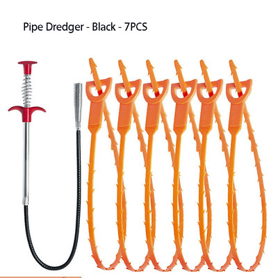 Vamzdžių žemsiurbės užsikimšimo šalinimo įrankių rinkinys Drenažo kamščių šalinimo priemonė plaukų vamzdis vonia dušas tualetas kriaukle ir kanalizacijos valiklio priedai