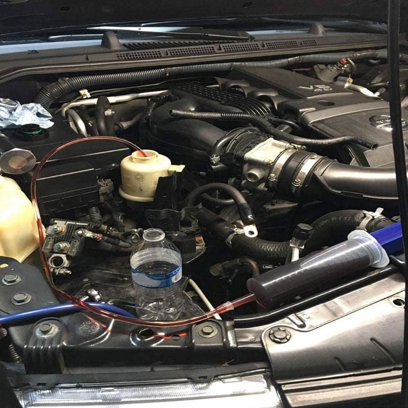 Korduvkasutatav plastiksüstal mullsüstal õlisüstal õli väljatõmbamiseks Agricultural E Fluid pidurivedelik voolikuga 80 cm