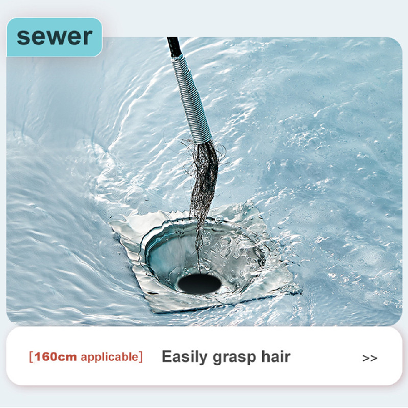 60/90/160/200/300 cm spyruokliniai vamzdžių gilinimo įrankiai virtuvės kriauklės dujotiekio dredge plaukų šepečių valiklis nuo užsikimšimo valymo lazdelės