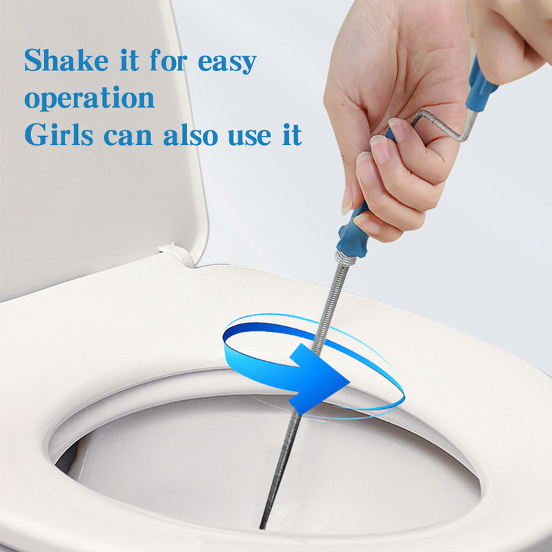 1,8 m spyruoklinė viela Buitinis sraigtas Vamzdžių valymas Plienas Profesionalus nutekėjimo atblokatorius vonia Dušas Vonios Kamščių šalinimo priemonė Virtuvės kriauklė