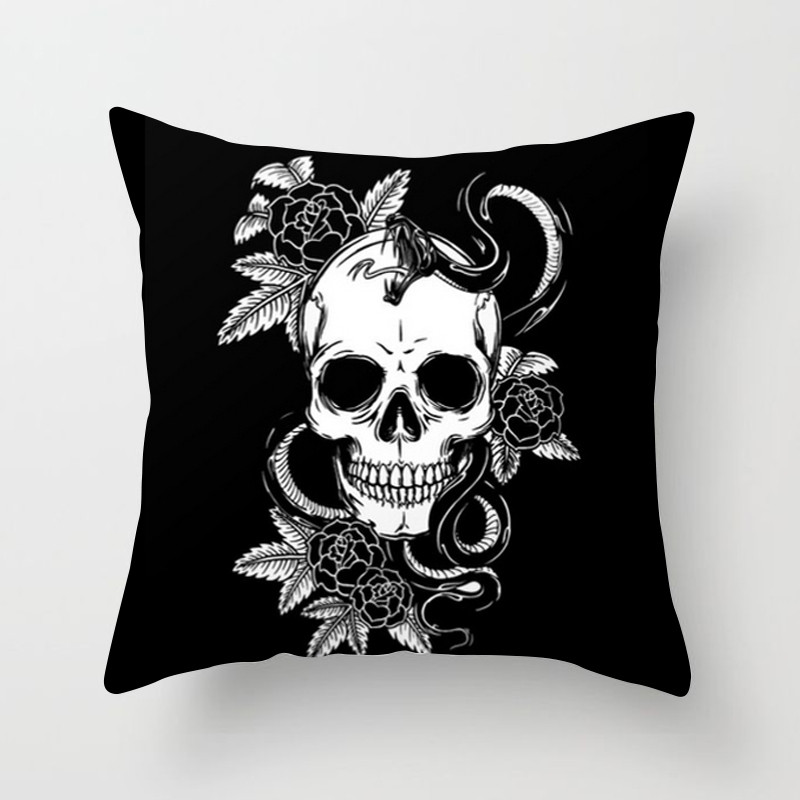 Juodas pagalvėlės užvalkalas geometrinis raidžių spausdinimas sofa pagalvės užvalkalas miegamasis Namų apdaila Automobilių biuro dekoro priedai 40x40cm45x45cm