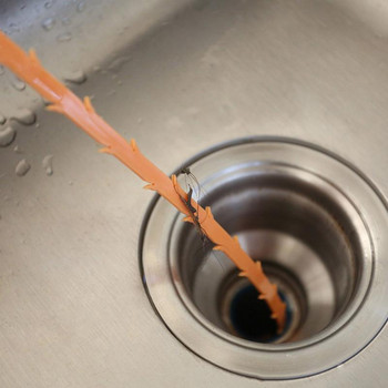 Гъвкава мивка Claw Pick Up Инструменти за почистване на кухня Pipeline Dredge Мивка Четка за коса Cleaner Bend Инструмент за мивка с пружинна дръжка