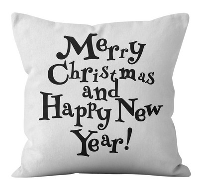 Linksmų Kalėdų papuošimas pagalvės pagalvės užvalkalas juodas baltas languotas pagalvėlės pagalvėlės užvalkalas namų sofa kėdės dekoravimas pagalvės užvalkalas