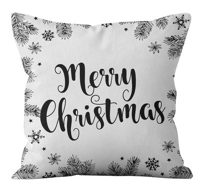 Linksmų Kalėdų papuošimas pagalvės pagalvės užvalkalas juodas baltas languotas pagalvėlės pagalvėlės užvalkalas namų sofa kėdės dekoravimas pagalvės užvalkalas
