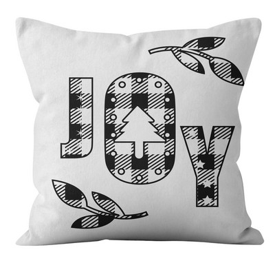 Linksmų Kalėdų papuošimas pagalvės pagalvės užvalkalas juodas baltas languotas pagalvėlės pagalvėlės užvalkalas namų sofa kėdės dekoravimas pagalvės užvalkalas