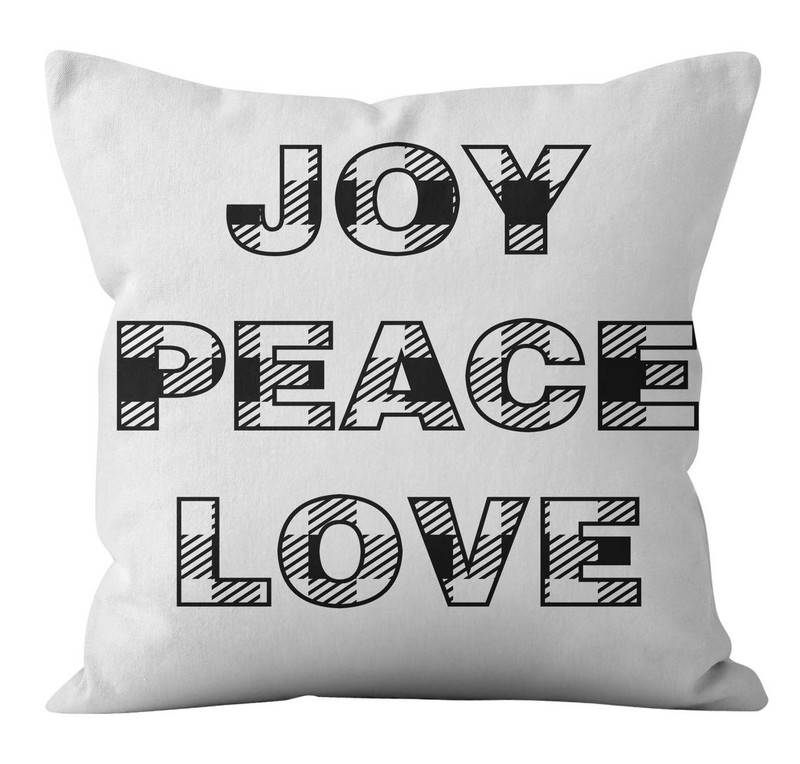 Linksmų Kalėdų papuošimas pagalvės pagalvės užvalkalas juodas baltas languotas pagalvėlės pagalvėlės užvalkalas namų sofa kėdės dekoravimas pagalvės užvalkalas