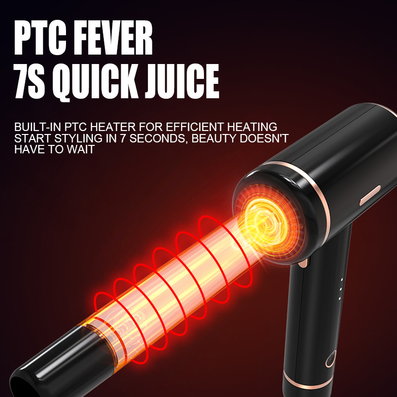 Fier de curling 2 în 1 Fier de ondulare cu rotație automată a aerului rece 150000 Fier de curling inteligent de modelare profesională de mare viteză cu aer rece