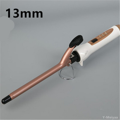 1PC Розово злато LCD дисплей Маша за коса Електрическа керамична маша Ролкови къдрици Пръчка Waver Инструменти за оформяне на косата Професионални 2#