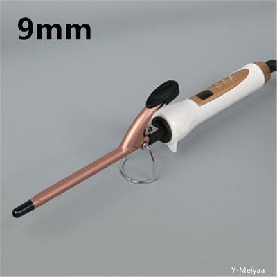 1PC Розово злато LCD дисплей Маша за коса Електрическа керамична маша Ролкови къдрици Пръчка Waver Инструменти за оформяне на косата Професионални 2#