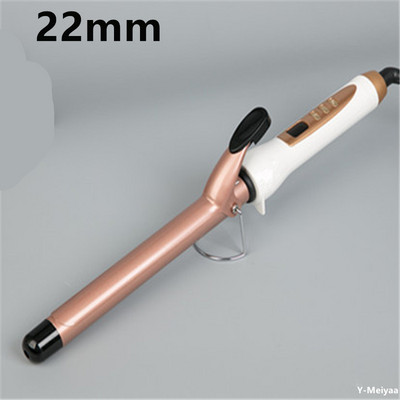 1PC Розово злато LCD дисплей Маша за коса Електрическа керамична маша Ролкови къдрици Пръчка Waver Инструменти за оформяне на косата Професионални 2#
