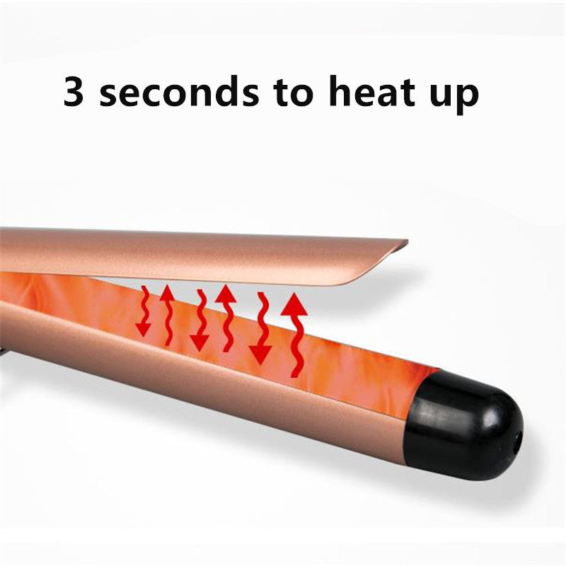 1PC Розово злато LCD дисплей Маша за коса Електрическа керамична маша Ролкови къдрици Пръчка Waver Инструменти за оформяне на косата Професионални 2#