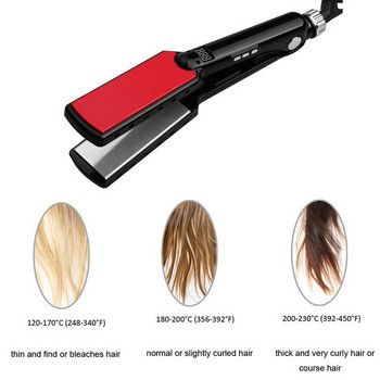 Σίδερο ίσιωμα μαλλιών υψηλής θερμοκρασίας 470℉ Βραζιλιάνικη θεραπεία κερατίνης Σίδερο ισιώματος MCH Titanium Splint Salon Hair Styling Tools