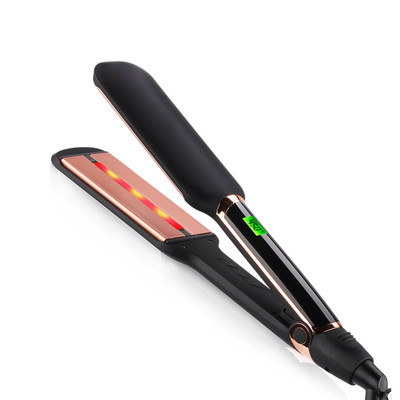 Infraraudonųjų spindulių plaukų tiesinimo suktukas 2 colių keraminis turmalino plokščias lygintuvas profesionalus 230 ℃ greitas kaitinimas plaukų priežiūros formavimo įrankiams