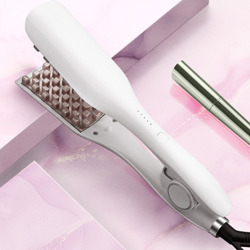 SONOFLY 3D Grid Porumb Perm Atelă Profesională Pufoasă Ceramică Ondulător de păr ondulat Fier de curling 5 Temperaturi Instrumente de styling RZ-006