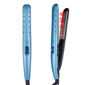 Curler pentru îndreptat părul cu infraroșu, 2 în 1, fier de îndreptat din ceramică, profesie, încălzire rapidă, fier plat, instrumente de coafat drept