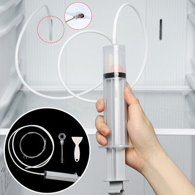 Orificiul de scurgere al frigiderului Dispozitiv de îndepărtare a coloanei Curățare dragă Frigider flexibil Perie pentru frecat Dragaj cu apă Instrument de curățare casnic