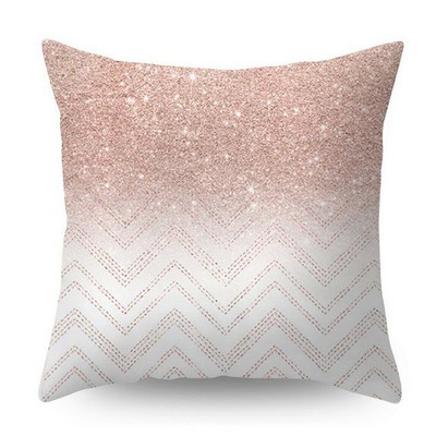 Dekoratív párnahuzat Rose Gold geometrikus ananász csillogó poliészter kanapé Dekoratív párnahuzat párnahuzat Lakberendezés