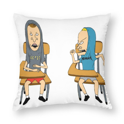 Cornholi Os Beavis és Butthead párnahuzat Rajzfilm poliészter kanapé párnahuzat cipzár nyári retro huzat