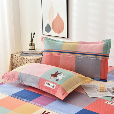 2vnt 100% poliesterio pagalvės užvalkalas Patogus pagalvės užvalkalas lovai Gėlėtas raštas Pagalvės užvalkalai 48x74cm Pagalvės užvalkalo dekoravimas namuose