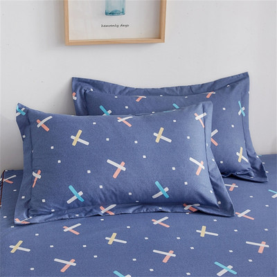 2vnt 100% poliesterio pagalvės užvalkalas Patogus pagalvės užvalkalas lovai Gėlėtas raštas Pagalvės užvalkalai 48x74cm Pagalvės užvalkalo dekoravimas namuose