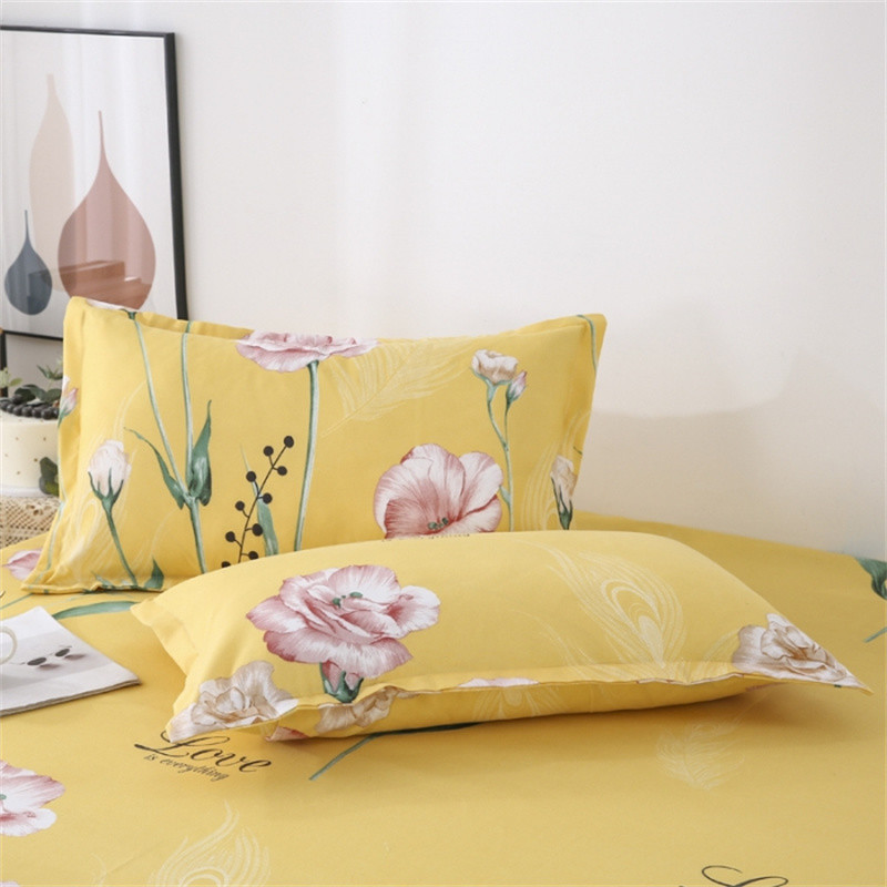 2vnt 100% poliesterio pagalvės užvalkalas Patogus pagalvės užvalkalas lovai Gėlėtas raštas Pagalvės užvalkalai 48x74cm Pagalvės užvalkalo dekoravimas namuose