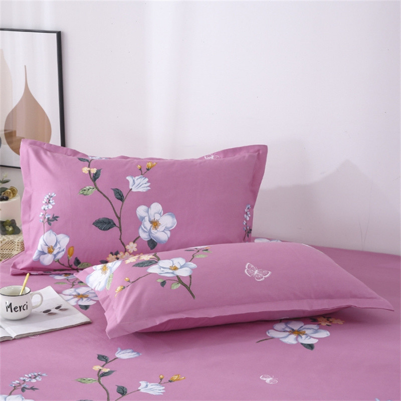 2vnt 100% poliesterio pagalvės užvalkalas Patogus pagalvės užvalkalas lovai Gėlėtas raštas Pagalvės užvalkalai 48x74cm Pagalvės užvalkalo dekoravimas namuose