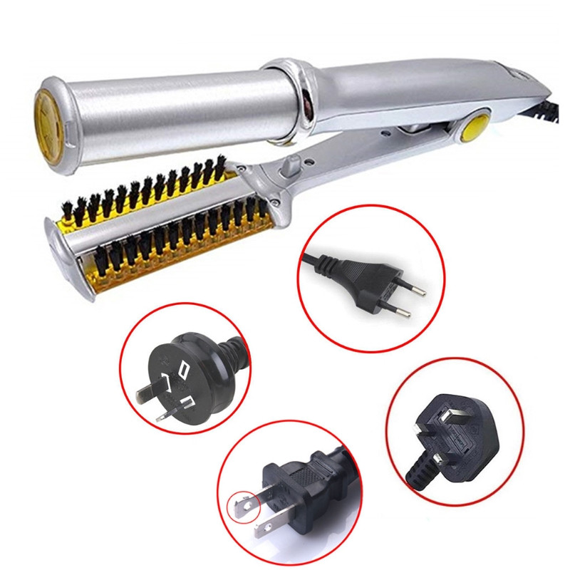 Profesionalus plaukų tiesinimo lygintuvas garbanojimo geležies tiesintuvas ir garbanojimo formuotojas 2 viename kelių plaukų formavimo įrankis plokščias lygintuvas