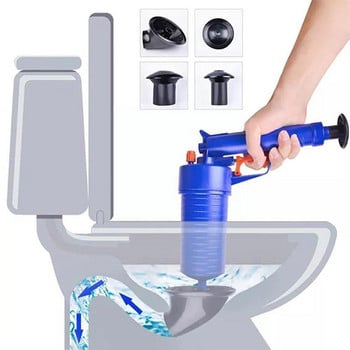 Тръбна канализация драга Ръчна многофункционална тоалетна драга Инструмент Пневматично почистване Абс Кухненска мивка Битова вана G6x9