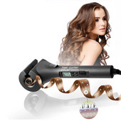 Ondulator de par automat Ecran LCD Fier de ondulat magic Portabil de călătorie ceramică Încălzire la cald Anti-perm Curl Styler Instrumente de coafare a părului