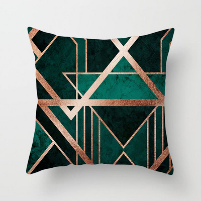 45*45cm otthoni kanapé párnahuzat Home Decor Geometric Series őszibarack bőr párnahuzat Luxus arany dekoratív párnahuzat
