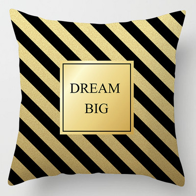 45*45cm otthoni kanapé párnahuzat Home Decor Geometric Series őszibarack bőr párnahuzat Luxus arany dekoratív párnahuzat