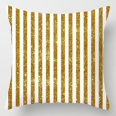 45*45cm otthoni kanapé párnahuzat Home Decor Geometric Series őszibarack bőr párnahuzat Luxus arany dekoratív párnahuzat