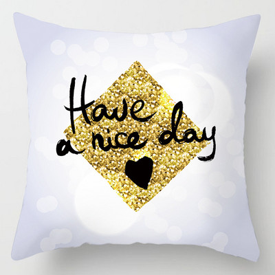 45*45cm otthoni kanapé párnahuzat Home Decor Geometric Series őszibarack bőr párnahuzat Luxus arany dekoratív párnahuzat