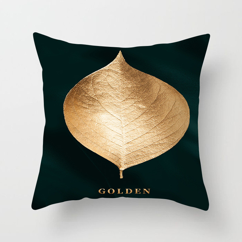 45*45cm otthoni kanapé párnahuzat Home Decor Geometric Series őszibarack bőr párnahuzat Luxus arany dekoratív párnahuzat