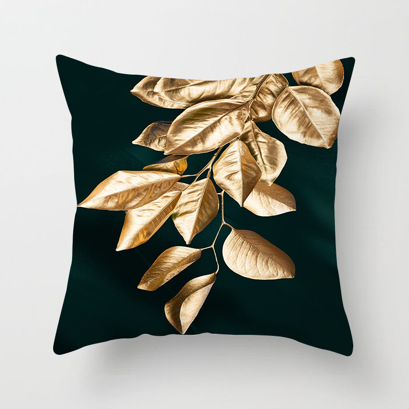 45*45cm otthoni kanapé párnahuzat Home Decor Geometric Series őszibarack bőr párnahuzat Luxus arany dekoratív párnahuzat
