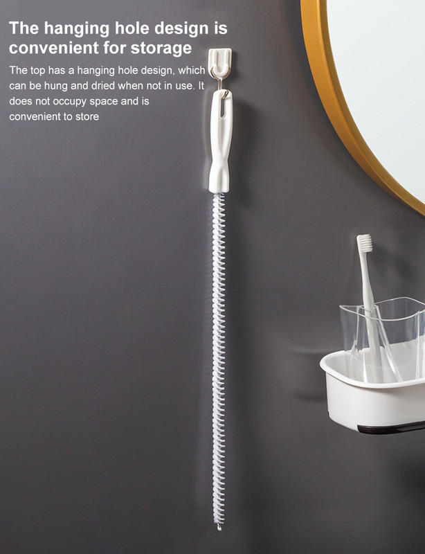 Metallist traadist äravoolupuhastuspulgad ummistuse eemaldaja puhastustööriistad 45 cm vedrutoru süvendaja kraanikauss Ummistumisvastane juuksehari köögile