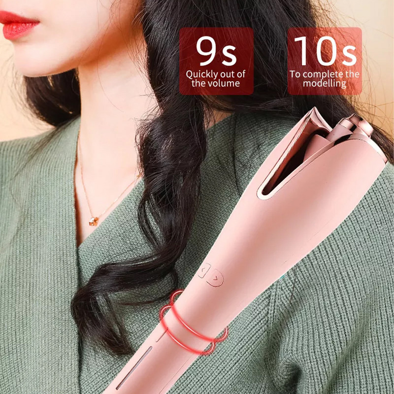 Nou ondulator rotativ din ceramică automat, ondulator LCD profesional, ondulator, ondulator de păr pentru toate tipurile de păr, aparat de ondulator pentru salon de coafură