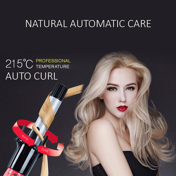 Αυτόματο κεραμικό σίδερο για μπούκλες Ηλεκτρικό περιστρεφόμενο σίδερο μαλλιών Γρήγορη θέρμανση Hair Waver Σιδερένιο ραβδί για μπούκλες Auto Hair Volume Curler