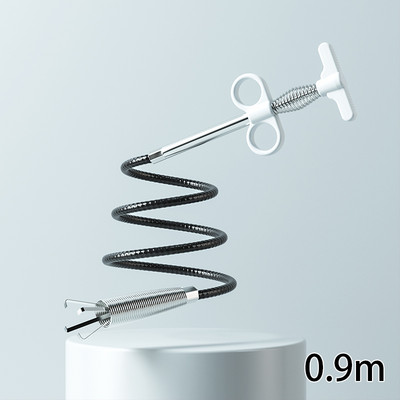 Csatornacső-feloldó Snake Spring Pipe kotrási eszköz Konyha Fürdőszoba Csatornatisztító Szerszám Konyhai tartozékok 90/160cm