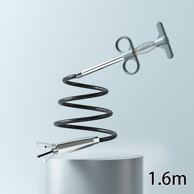 Csatornacső-feloldó Snake Spring Pipe kotrási eszköz Konyha Fürdőszoba Csatornatisztító Szerszám Konyhai tartozékok 90/160cm