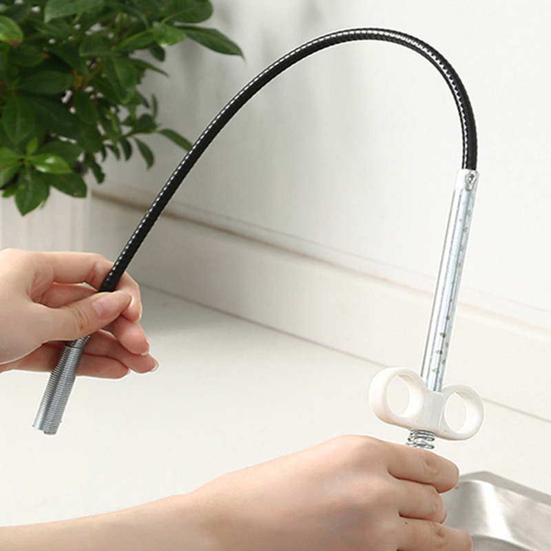 Csatornacső-feloldó Snake Spring Pipe kotrási eszköz Konyha Fürdőszoba Csatornatisztító Szerszám Konyhai tartozékok 90/160cm