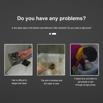 Εκτεταμένη βούρτσα καθαρισμού αποχέτευσης 45cm Εργαλεία βυθοκόρησης σωλήνων αποστράγγισης φίδι Κουζίνα μπάνιου νεροχύτη Σωλήνας Καθαριστικό Εργαλεία αποτρίχωσης Βυθοκόρηση