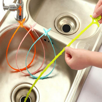 1PC Кухня, баня, мивка, канализационна тръба Unblocker Grab Hook Почистване на косата Отстраняване Душ Тоалетна канализация Антиблокиращи инструменти за почистване