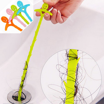 1PC Kitchen Bathroom Sink Pipe Drain Unblocker Grab Hook Hair Cleaning Removal Shower Toilet Sewer Anti-blocking Cleaning Tools