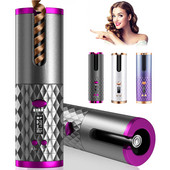 Automatski uvijač za kosu Bežični uvijač za kosu za žene LCD bežični rotirajući keramički Waver punjivi prijenosni