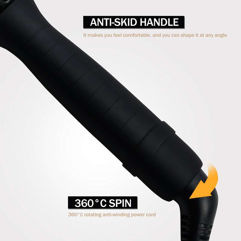 Σίδερο για μπούκλες Κεραμικά εργαλεία styling Επαγγελματικό ψαλιδάκι μαλλιών Hair waver Κώνος λουλουδιών αχλαδιού Ηλεκτρικό μπουκλάκι μαλλιών Ραβδί μπούκλας