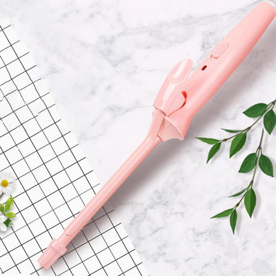 Ondulător de păr Placă de încălzire ceramică Sigur, ușor de utilizat, cu efect rapid, instrument de coafură, bucle de lână ABS, fier de curling de 9 mm pentru femei