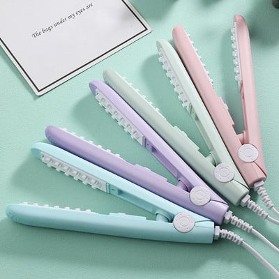 Σίδερο για μπούκλες Mini 3D Grid Hair Crimper Volumizing Hair Iron Κεραμικός νάρθηκας από καλαμπόκι Perm Επίπεδος σίδηρος Εργαλεία styling μαλλιών Δώρο για γυναίκες